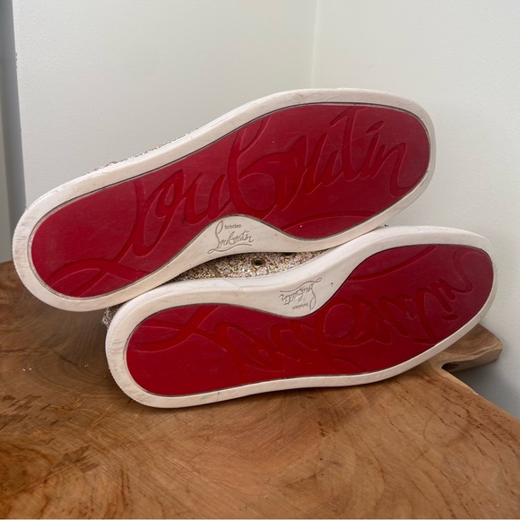 Christian louboutin Bip Bip glitter high top sneakers 38 - Picture 12 of 12